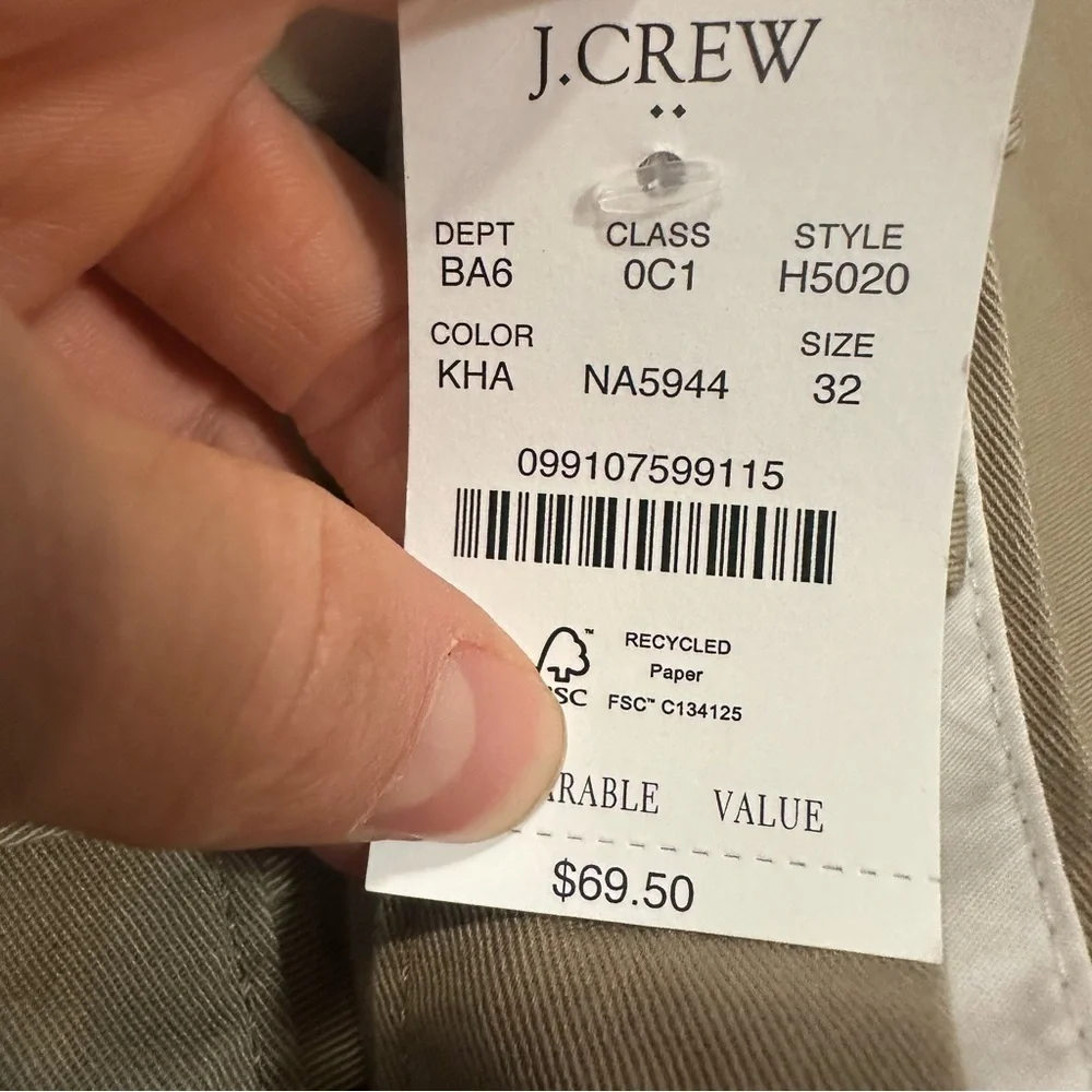 J crew khaki 9